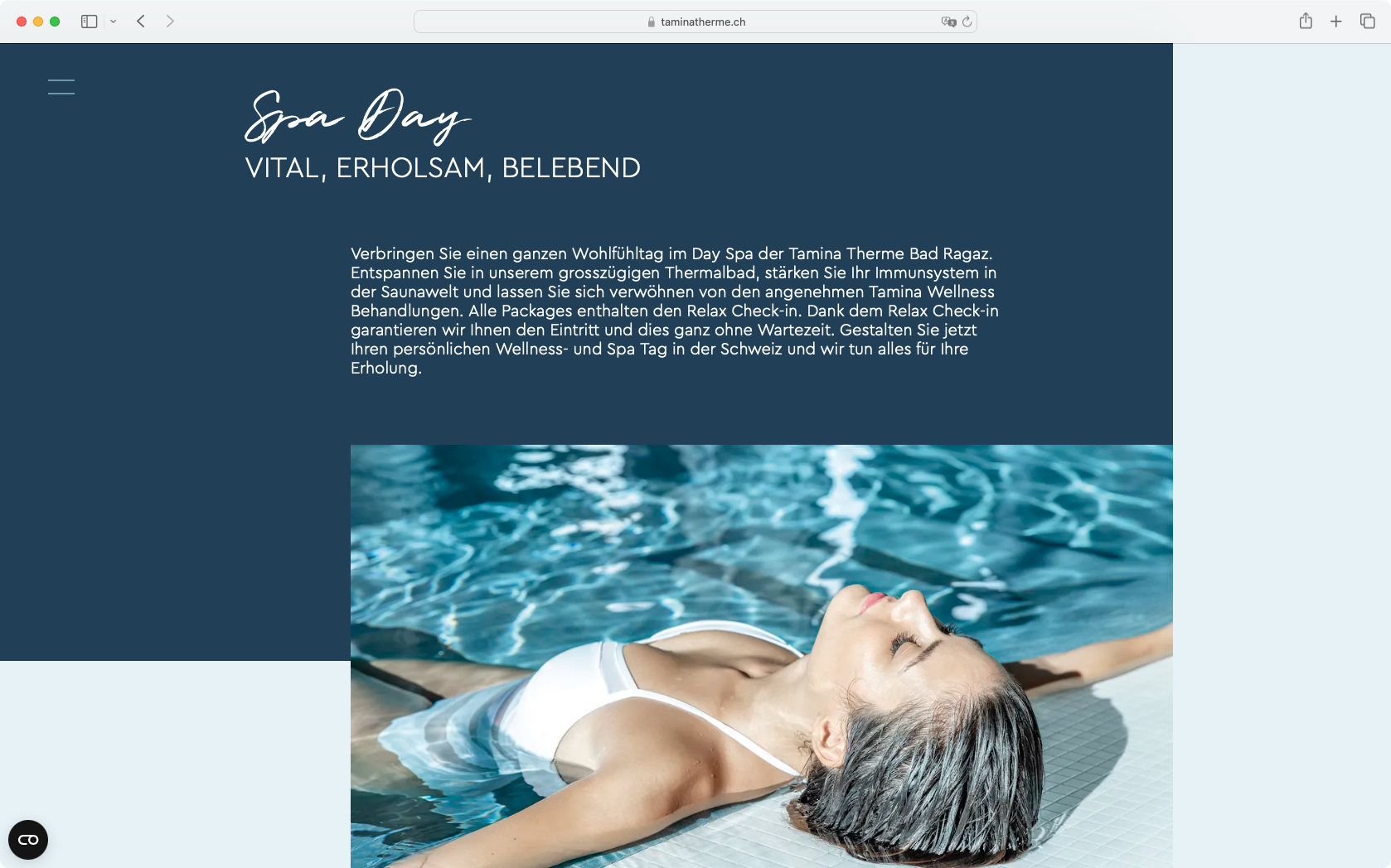 Screenshot Spa Days Tamina Therme